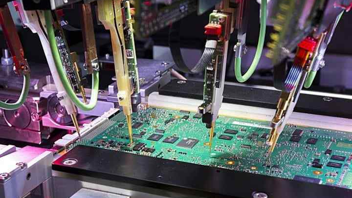 Flying-probe electrical testing of a printed circuit board